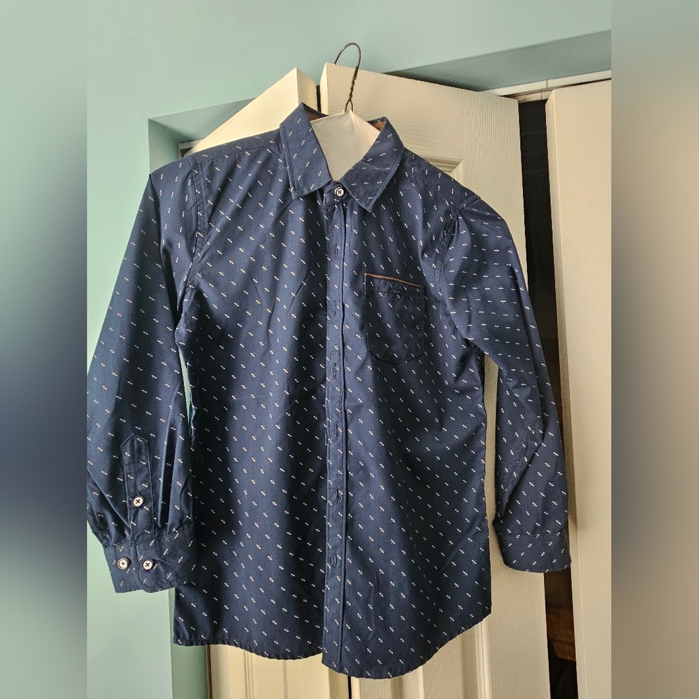 Boys Button Up Shirt 10/12